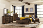 Parnell Rustic Cherry Wood Cal King Bed