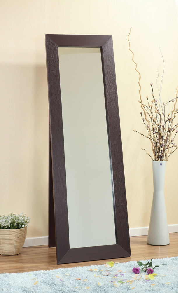 Raimonda Red Cocoa Wood Cheval Mirror