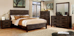 Rexburg Wire-Brushed Rustic Brown Twin Bed