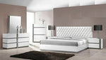 Seville White Wood Cal King Bed