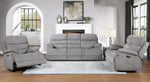 Sherbrook Gray Chenille Fabric Power Recliner