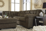 Accrington 2-Pc Earth Fabric LAF Sectional Sofa