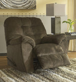 Accrington Earth Fabric Manual Rocker Recliner