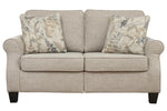 Alessio Beige Fabric Loveseat