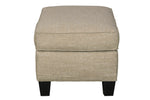 Almanza Wheat Fabric Ottoman