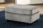 Altari Alloy Chenille Ottoman