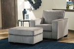 Altari Alloy Chenille Ottoman