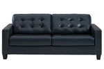 Altonbury Blue Leather 2-Seat Sofa