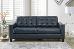 Altonbury Blue Leather 2-Seat Sofa