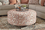 Amici Fiesta Fabric Oversized Accent Ottoman