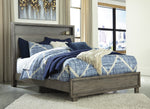 Arnett Gray Wood King Bookcase Bed