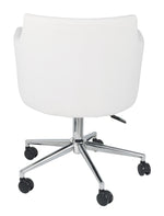 Baraga White Home Office Swivel Desk Chair