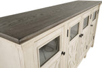 Bolanburg Weathered Oak/Antique White Wood Extra Large TV Stand