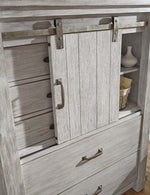 Brashland White Wood 5-Drawer Chest