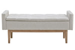 Briarson Beige Fabric Storage Bench