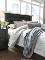 Brinxton Black Wood Full Panel Bed