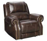 Buncrana Chocolate Leather Power Recliner