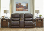 Buncrana Chocolate Leather Power Recliner Loveseat