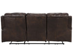 Buncrana Chocolate Leather Power Recliner Sofa (Oversized)