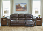 Buncrana Chocolate Leather Power Recliner Sofa (Oversized)