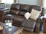 Buncrana Chocolate Leather Power Recliner Sofa (Oversized)