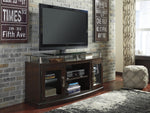 Chanceen Dark Brown Wood Medium TV Stand