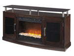 Chanceen Medium TV Stand with Fireplace Insert