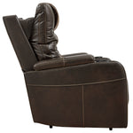 Composer Brown Faux Leather Power Recliner