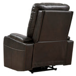 Composer Brown Faux Leather Power Recliner