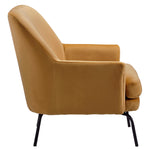 Dericka Gold Fabric Accent Chair