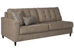 Flintshire 2-Pc Auburn Fabric RAF Sectional