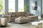 Flintshire 2-Pc Auburn Fabric RAF Sectional