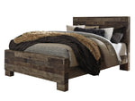 Derekson Multi Gray Wood Queen Panel Bed