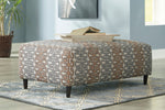 Flintshire Auburn Oversized Accent Ottoman