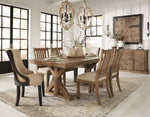 Grindleburg Light Brown Wood Dining Table