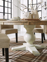 Grindleburg Light Brown/White Dining Table