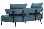 Hollyann Blue Fabric RTA Sofa