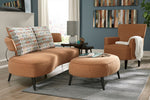 Hollyann Rust Fabric RTA Sofa