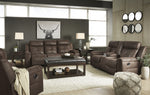 Jesolo Coffee Faux Suede Fabric Manual Recliner Loveseat