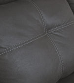 Jesolo Dark Gray Faux Suede Fabric Manual Recliner Loveseat