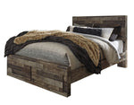 Derekson Multi Gray Wood Queen Storage Bed