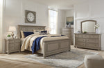 Lettner Light Gray Cal King Panel Bed