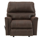 Navi Chestnut Faux Leather Manual Rocker Recliner