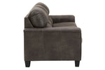 Navi Smoke Faux Leather Sofa