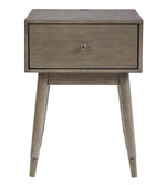 Paulrich Antique Gray Wood Accent Table