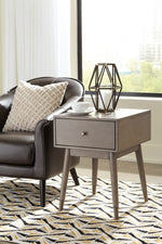 Paulrich Antique Gray Wood Accent Table