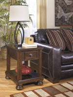 Porter Rustic Brown Wood End Table