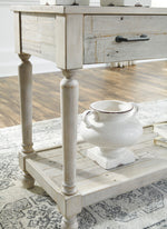 Shawnalore Whitewash Wood Sofa Table