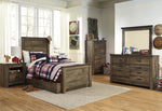 Trinell Brown Wood Twin Storage Bed