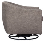 Upshur Taupe Swivel Glider Accent Chair